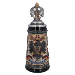 Beer Stein With Tin Eagle 