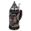Beer Stein With Tin Lid "City Arms", Gold, 0.4L
