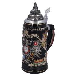 Beer Stein With Tin Lid "City Arms", Gold, 0.4L
