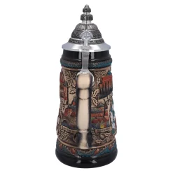 Beer Stein With Tin Lid 