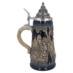 Beer Stein With Tin Lid 
