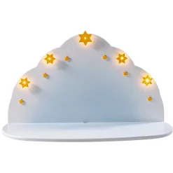 Cloud Panorama, White (With Lights)
