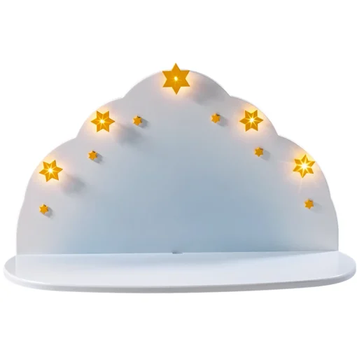 Cloud Panorama, White (With Lights)
