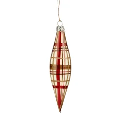 Cone With Check Pattern White Matt