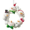 Door Wreath "Round Dance Of Snowmen"