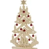 Double Schwibbogen "Tree With Glass Baubles", 115V With Usb A Port