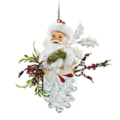 Fir Cone With Santa