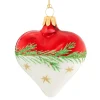 Heart Red-White With Twig And Stars