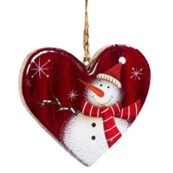 Heart "Snowman With Cap"