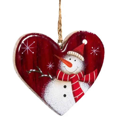 Heart "Snowman With Cap"