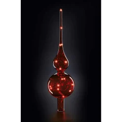 Lumix Led Double Ball Tree Topper, Red
