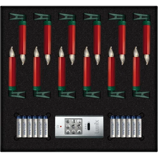 Lumix Superlight Mini 12 Candles Basic Set Red