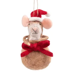 Mouse In A Sack Made Of Felt