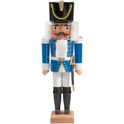 Nutcracker "Hussar" Blue, 14.2 Inch