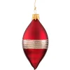 Olive Dark Red Matt/Varnish With Glitter Ribbon