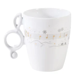 Porcelain Cup "The Snow Falls Softly"