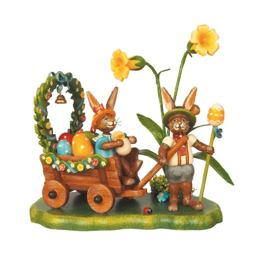 Rabbits On The Spring Meadow