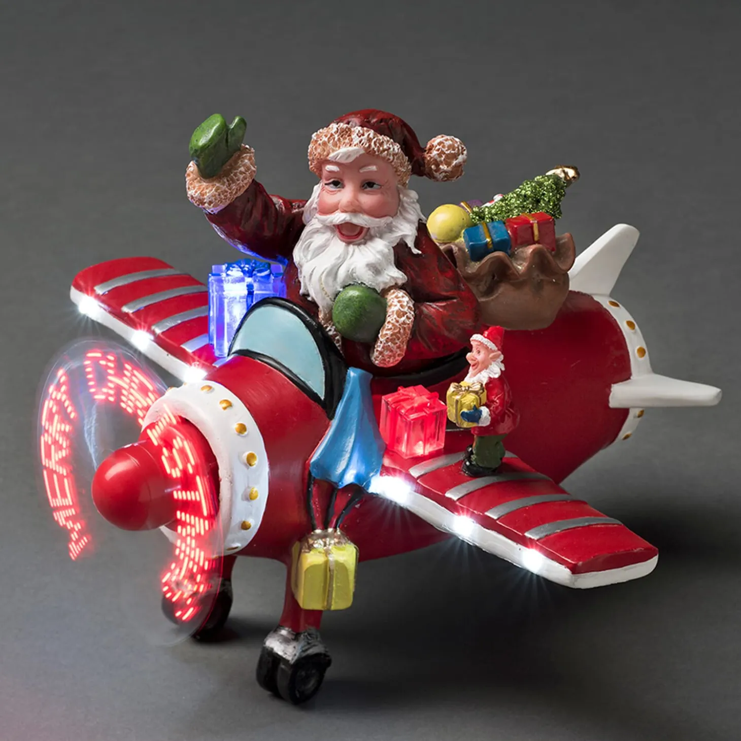 Santa Claus In An Airplane