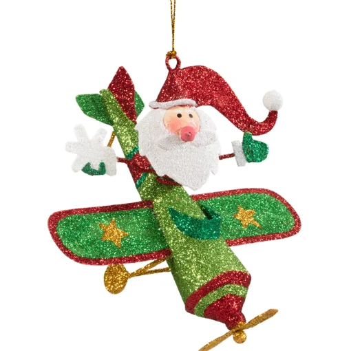 Santa Claus In Plane