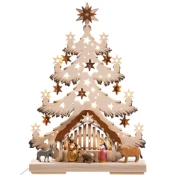 Schwibbogen "Holy Family", 230V With Usb A Port