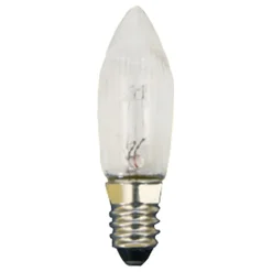 Short Screw Thread Bulb, 16V/3W/E10, Height 1.5" (40Mm)