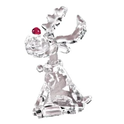 Sitting Reindeer With A Red Nose