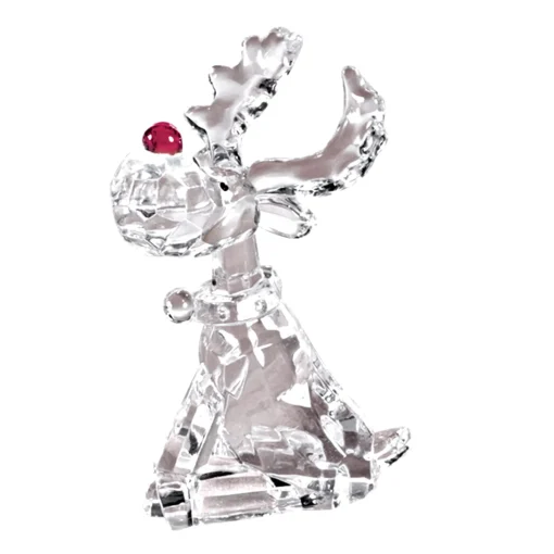 Sitting Reindeer With A Red Nose