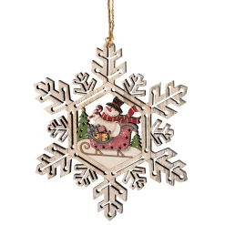Snowflake With Snowman