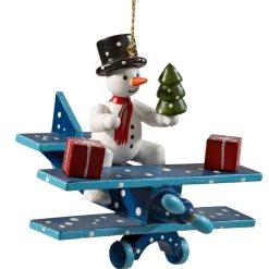 Snowman On Plane
