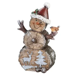 Snowman With Bird