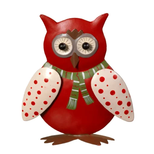 Standing Metal Owl