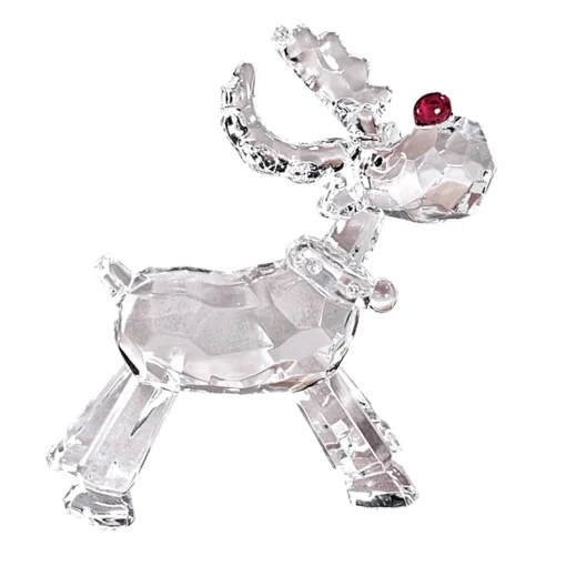 Standing Reindeer With Red Nose