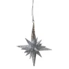 Star With Glitter, Silver, 12 Cm