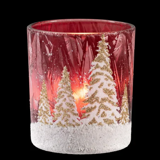 Tealight Holder "Winter Forest"