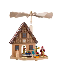 Tealight Pyramid "Gingerbread House"
