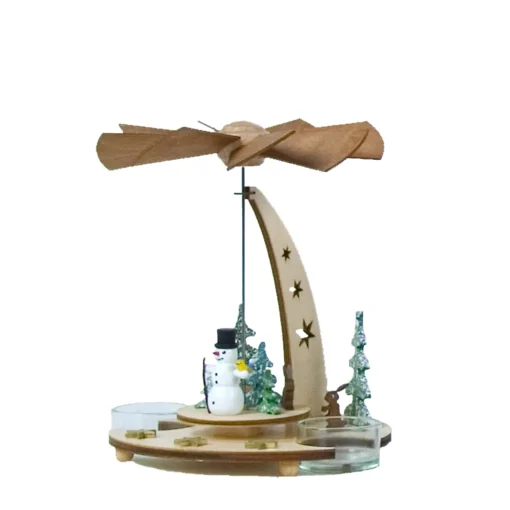 Tealight-Pyramid "Snowman"