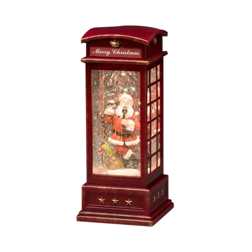 Telephone Booth With Santa Claus