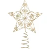 Tree Topper Filigree Star , Gold