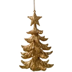 Tree With Glitter, Gold