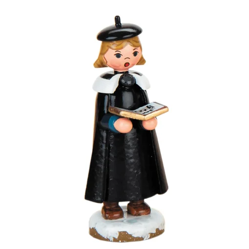 Winter Children Carol Singer With Book